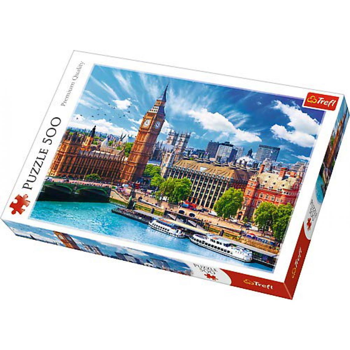 Trefl - trefl Puzzle modèle journée ensoleillée à Londres 500 pièces, 37329, Multicolore - Animaux