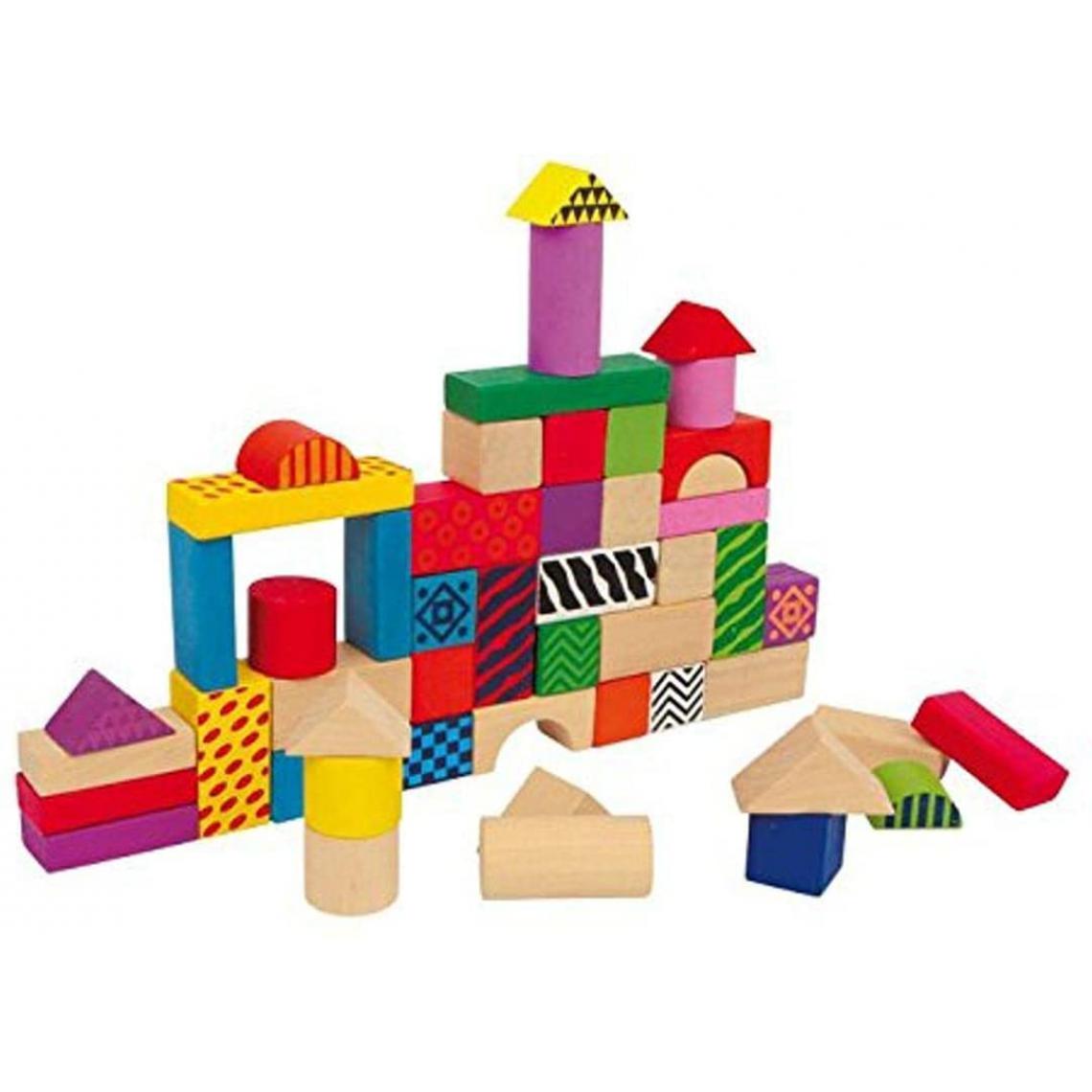 Small Foot - Cubes De Construction Philippe en bois - Briques et blocs