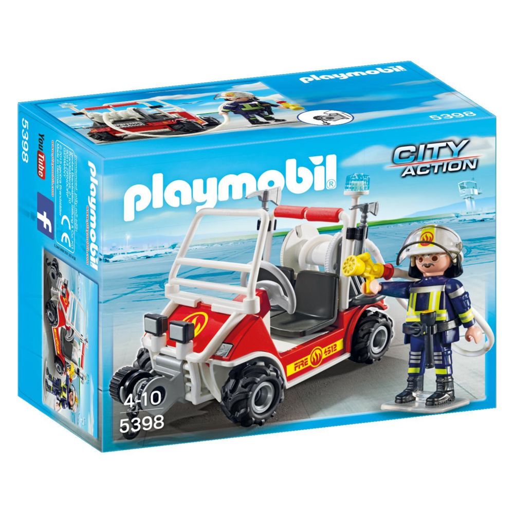Playmobil - Chef des pompiers avec voiturette - 5398 - Playmobil