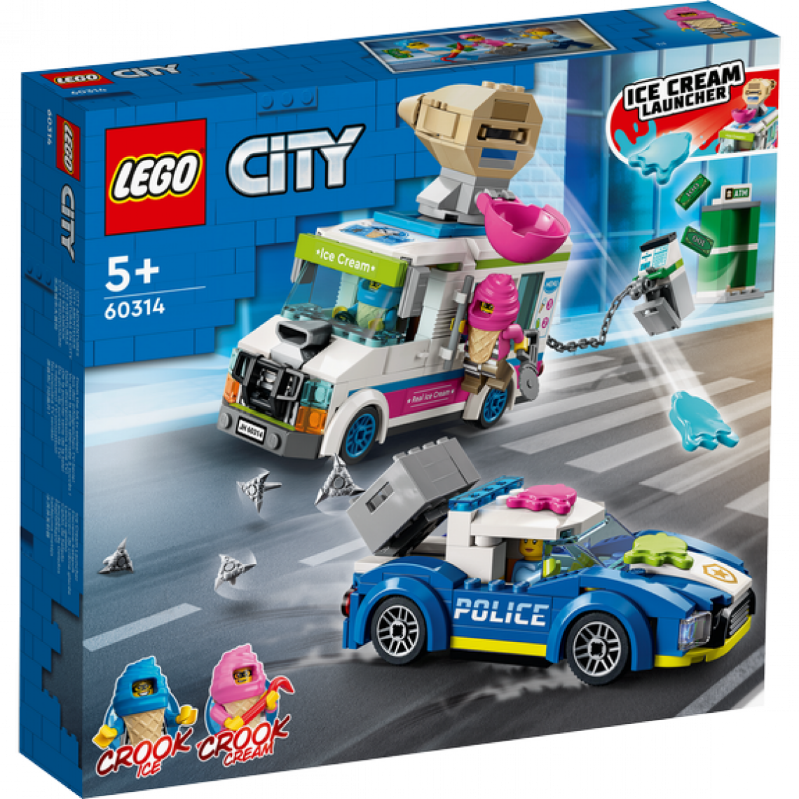 Ludendo - La course-poursuite du camion de glaces LEGO City 60314 - Briques et blocs