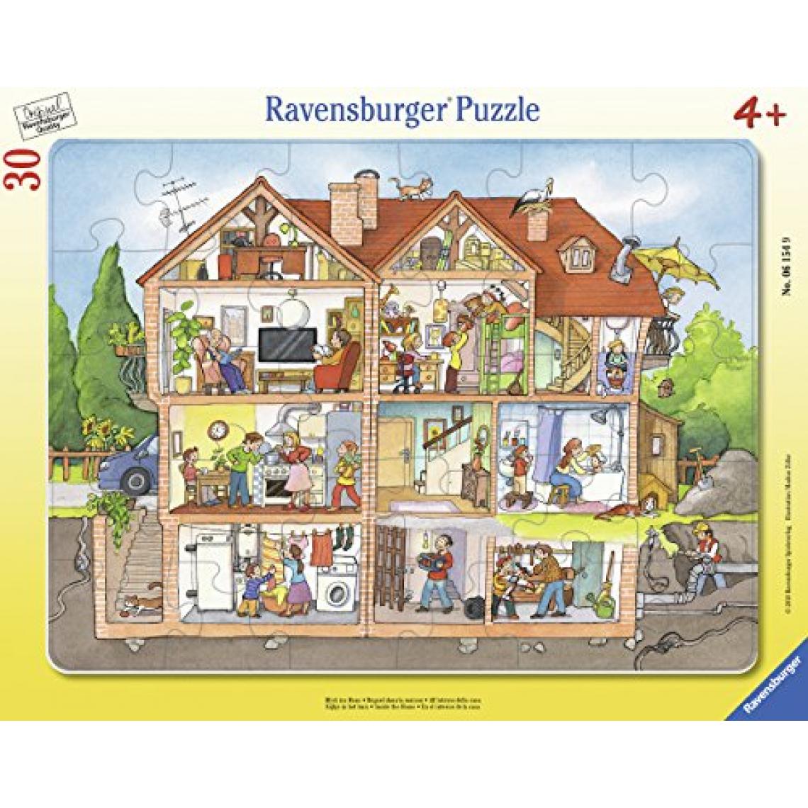 Ravensburger - Ravensburger Puzzle pour Enfant 06154 - Motif : Vue dans la Maison - Animaux