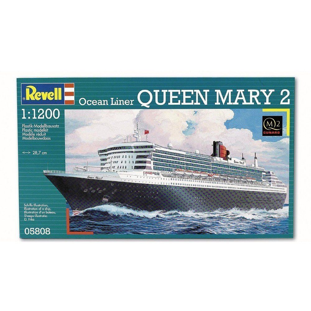 Revell - Maquette bateau 45 pièces : Ocean Liner Queen Mary 2 - Bateaux