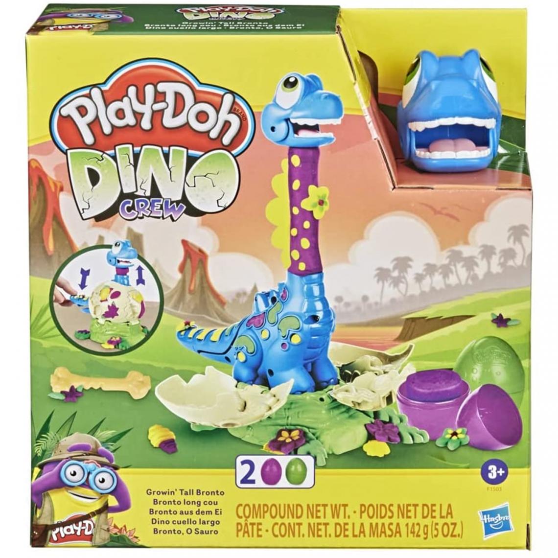 Hasbro - Hasbro F15035L0 - Play Doh Dino Crew Bronto de l'œuf - Les grands classiques