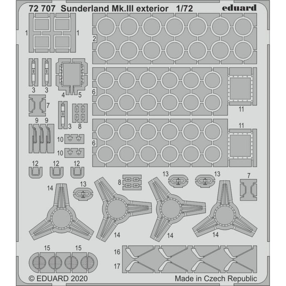 Eduard - Sunderland Mk.III exterior for Special Hobby - 1:72e - Eduard Accessories - Accessoires et pièces