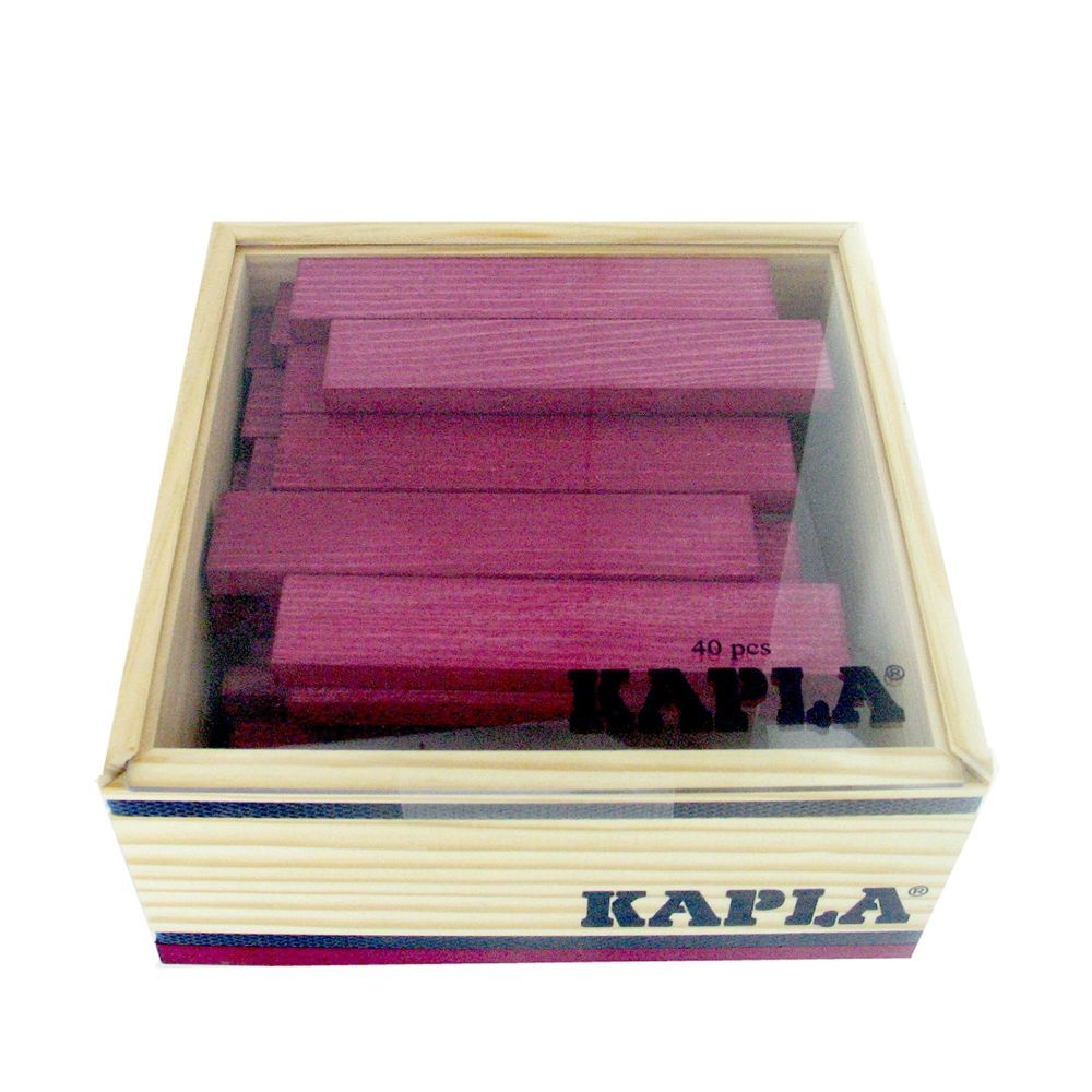 Kapla - Kapla 40 planchettes : Prune - Briques et blocs