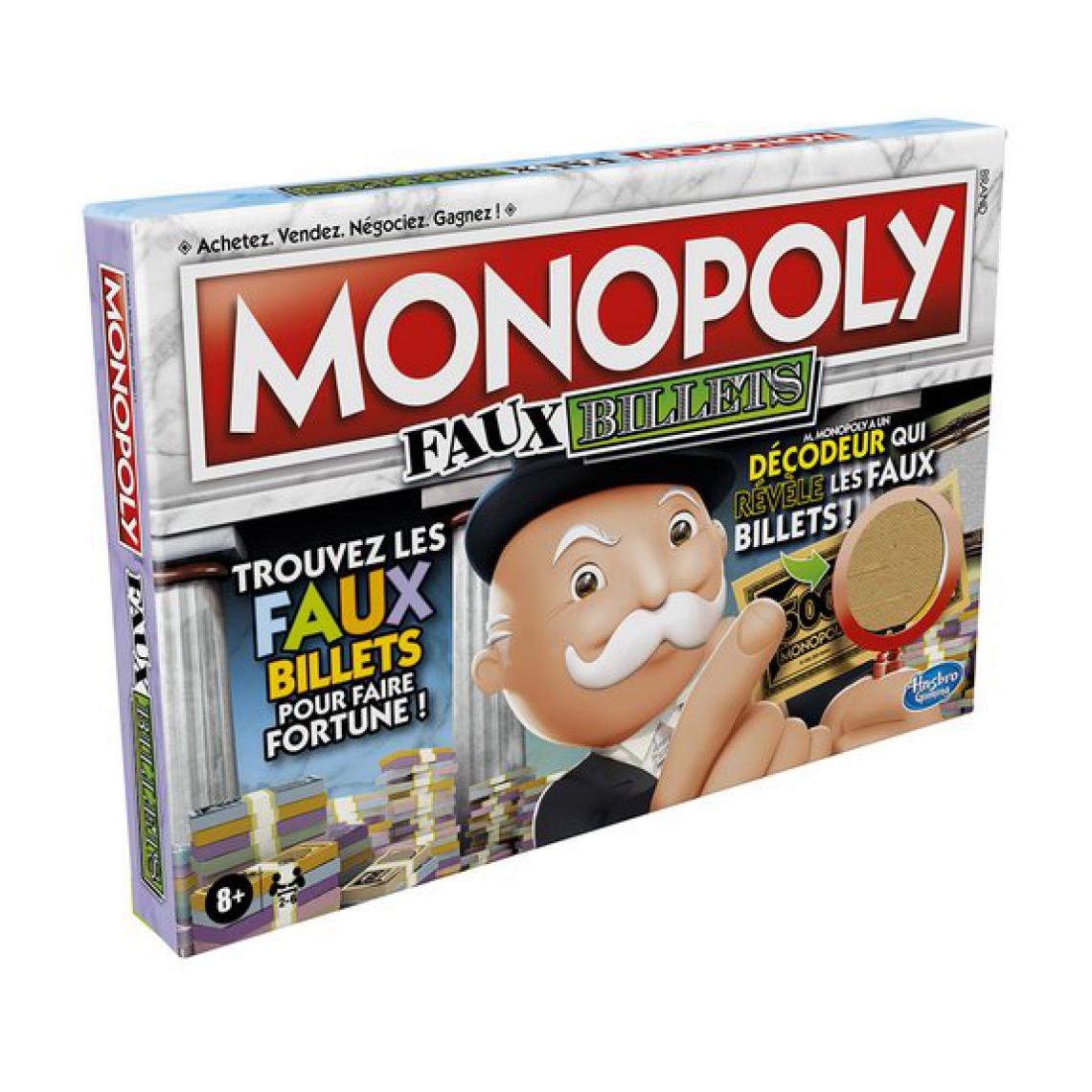 Ludendo - Jeu de société Monopoly faux billets - Les grands classiques
