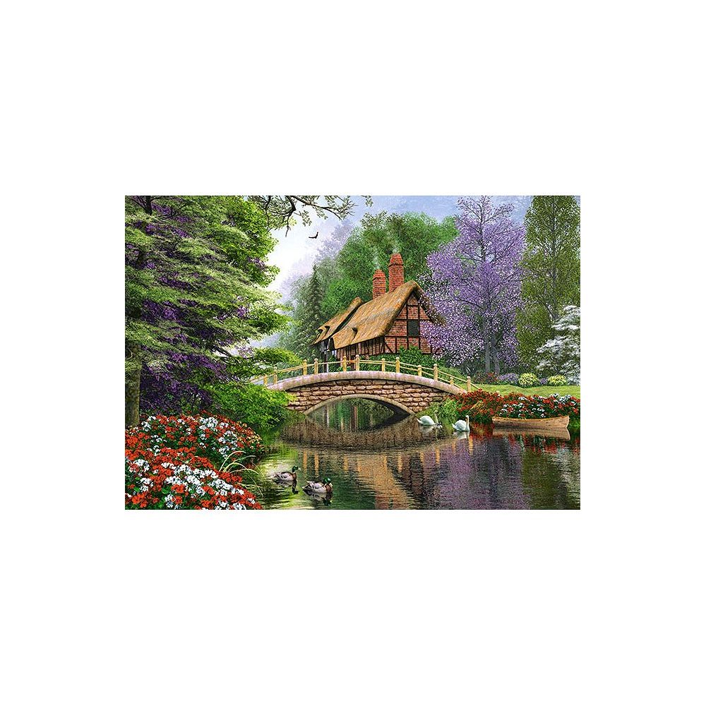Castorland - Puzzle 1000 pièces : Le cottage de la rivière - Animaux