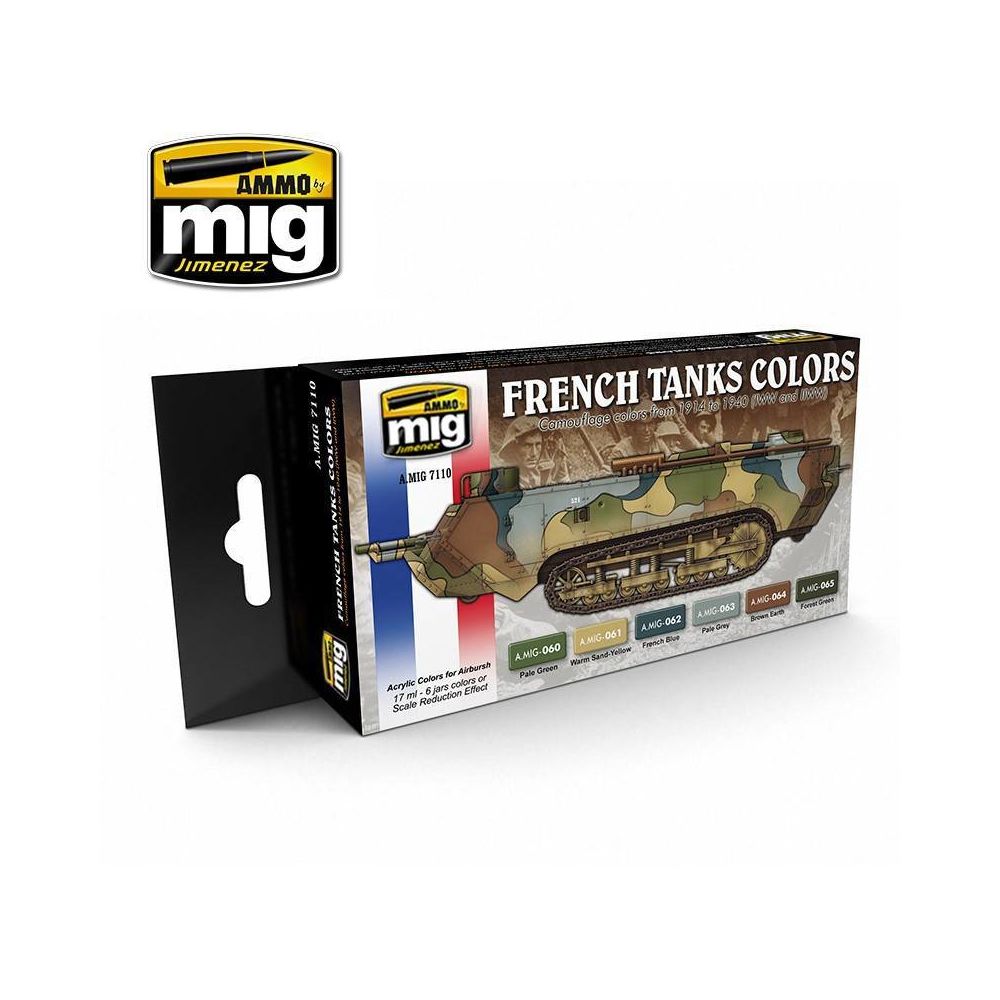 Mig Jimenez Ammo - Peintures French Tanks Colors Camouflage Colors From 1914 To 1940 Ww I & Ww Ii - Accessoires maquettes