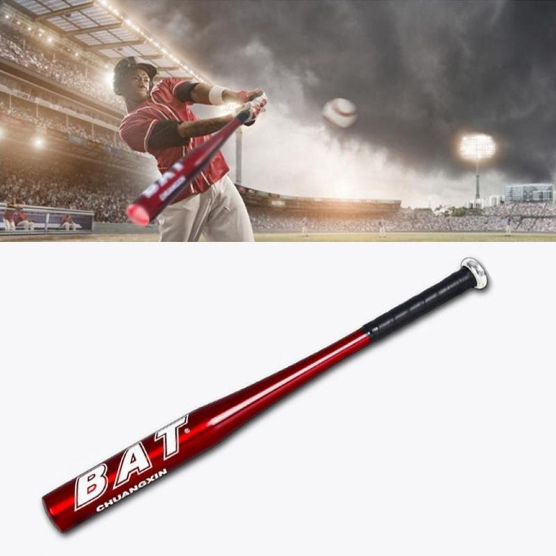 Wewoo - Batte de baseball en alliage d'aluminium de la morsure de balle molletaille 25 pouces 63-64cm rouge - Jeux de balles