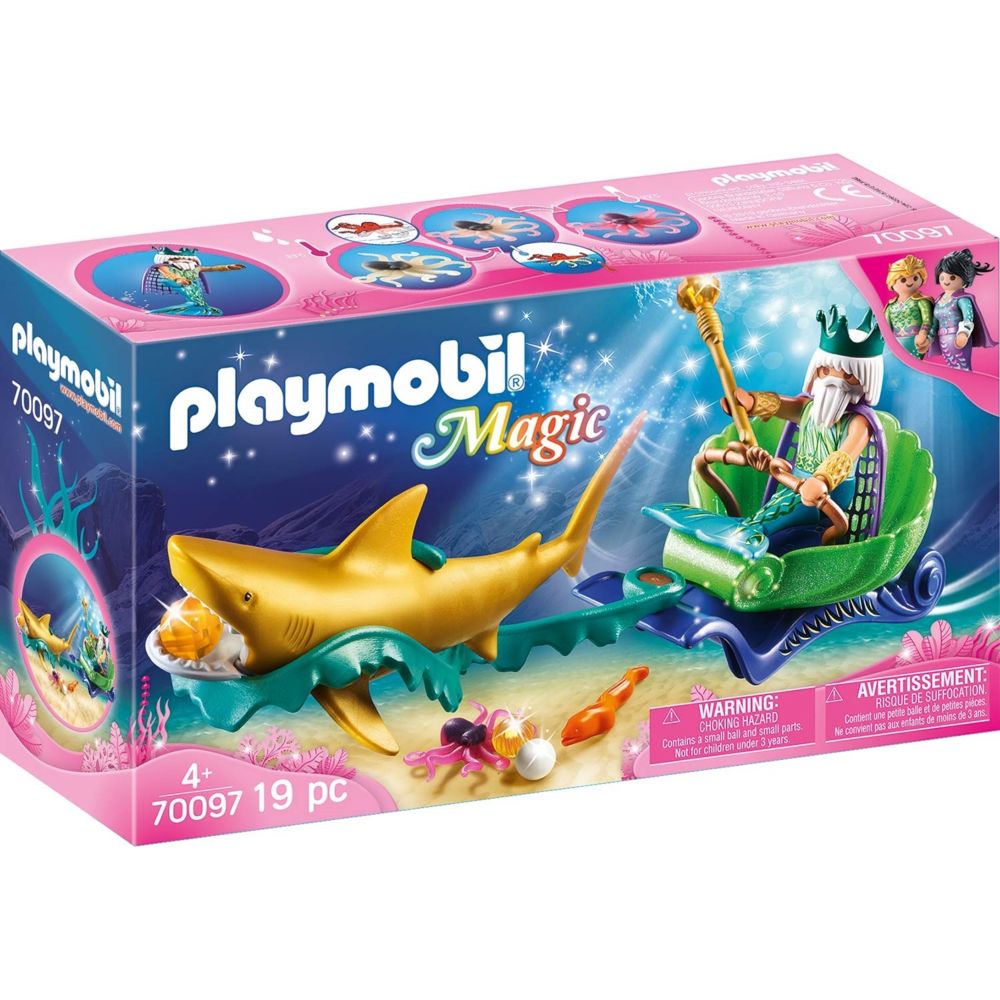 Playmobil - 70097 Playmobil Roi des mers avec calèche royale - Playmobil