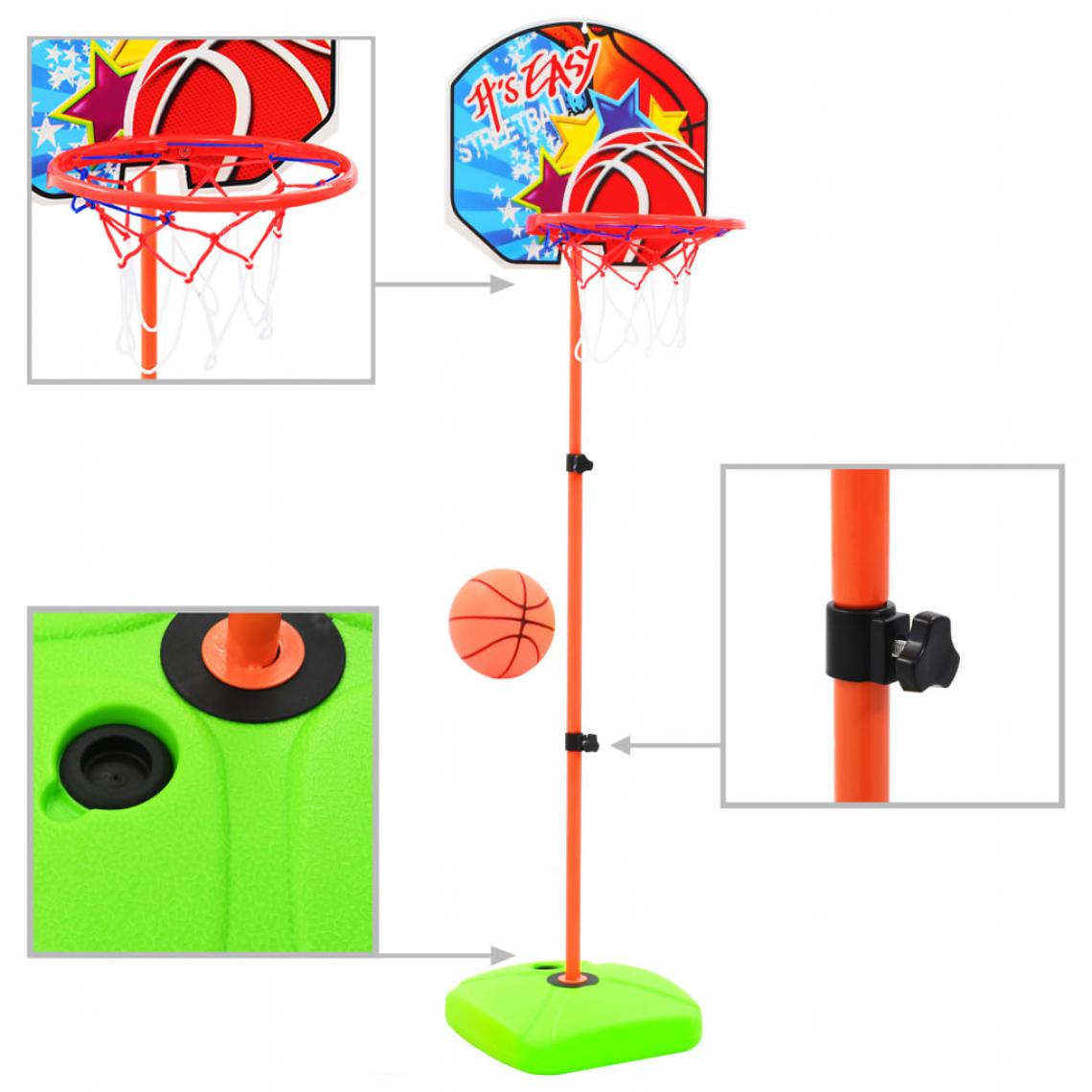 Vidaxl - vidaXL Ensemble de panier et de ballon de basket pour enfants - Jeux de balles