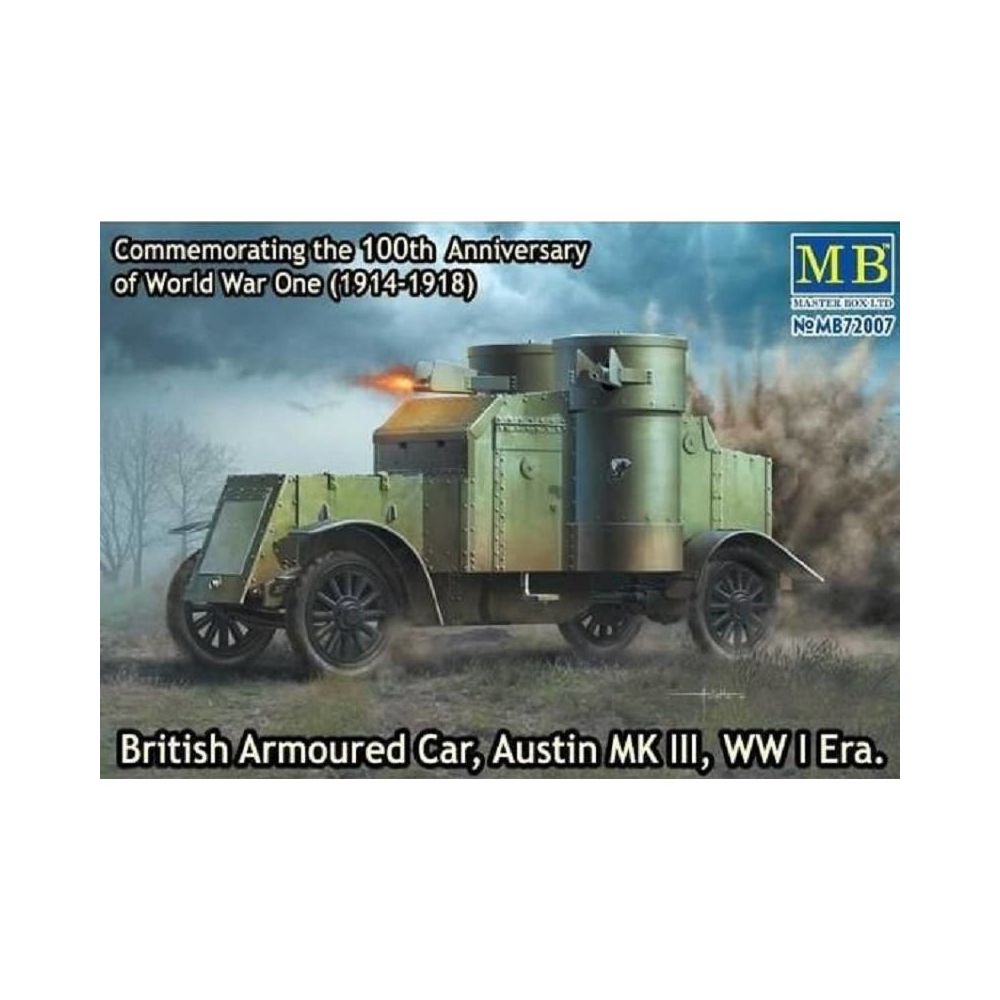 Master Box - Maquette Véhicule British Armoured Car Austin Mk Iii Ww I Era - Chars