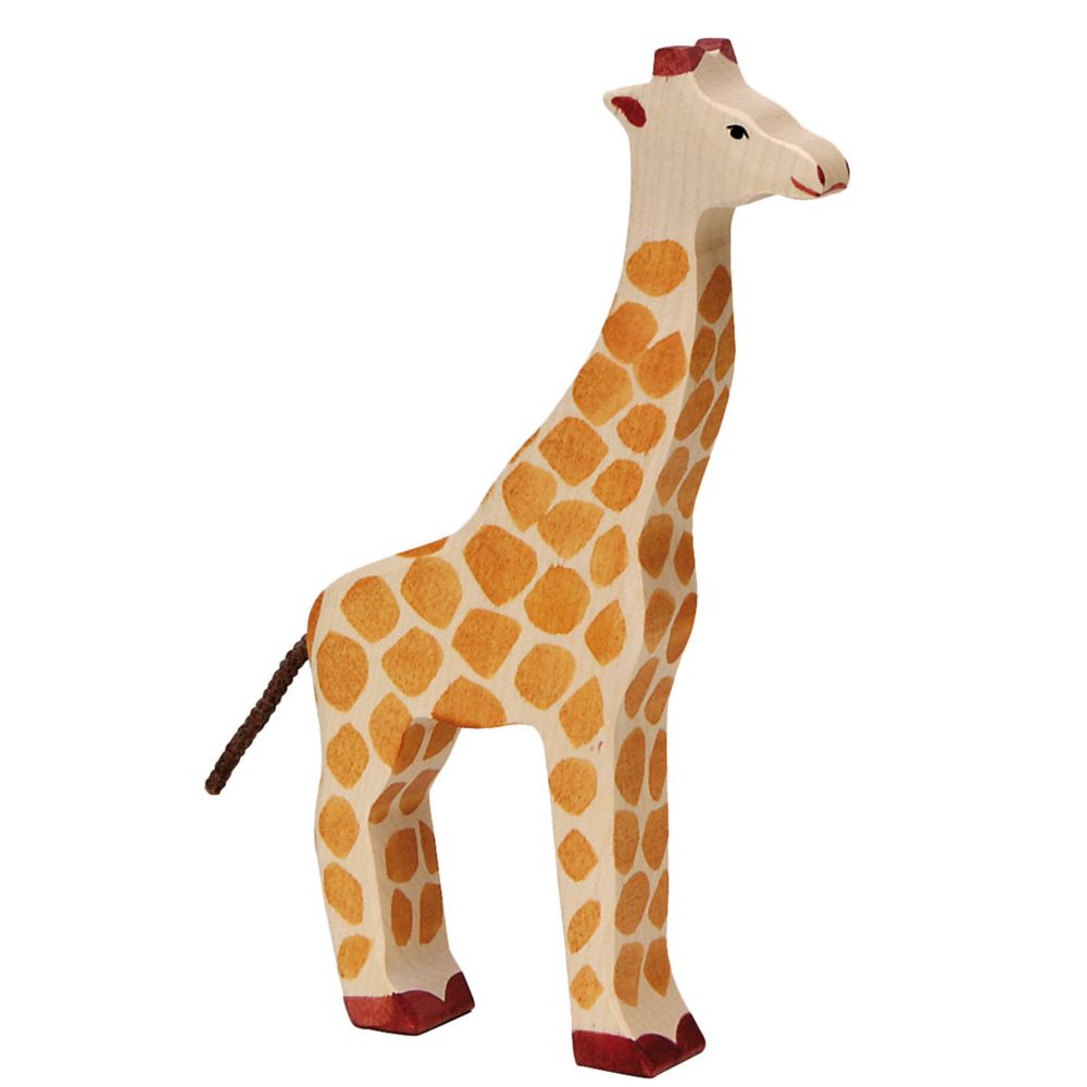 Holztiger - Figurine en bois Holztiger : Animaux de la Jungle : Girafe - Animaux