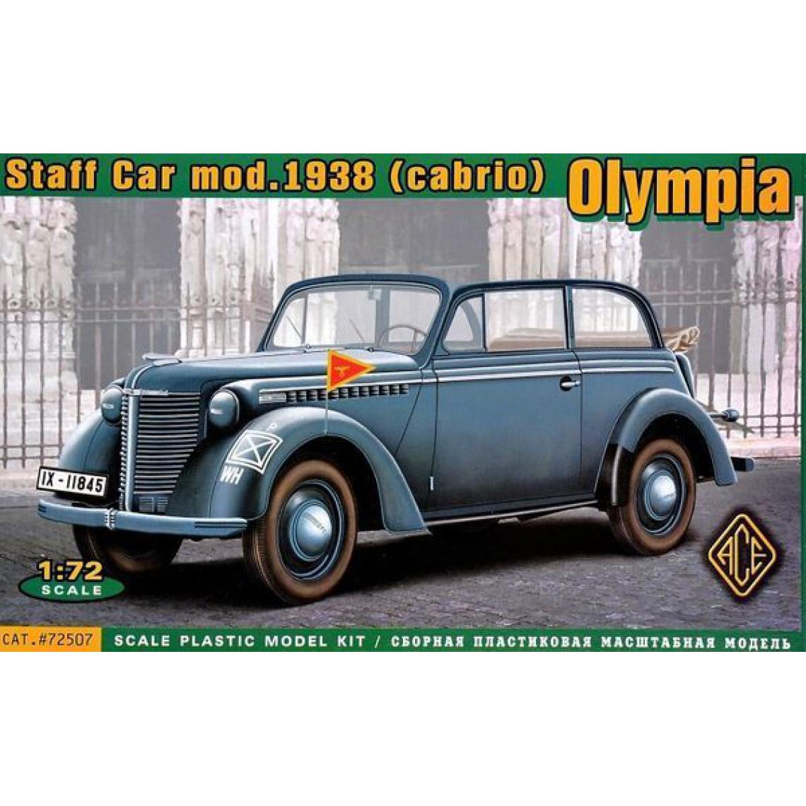 Ace - Olympia (cabrio) staff car,model 1938 - 1:72e - ACE - Accessoires et pièces