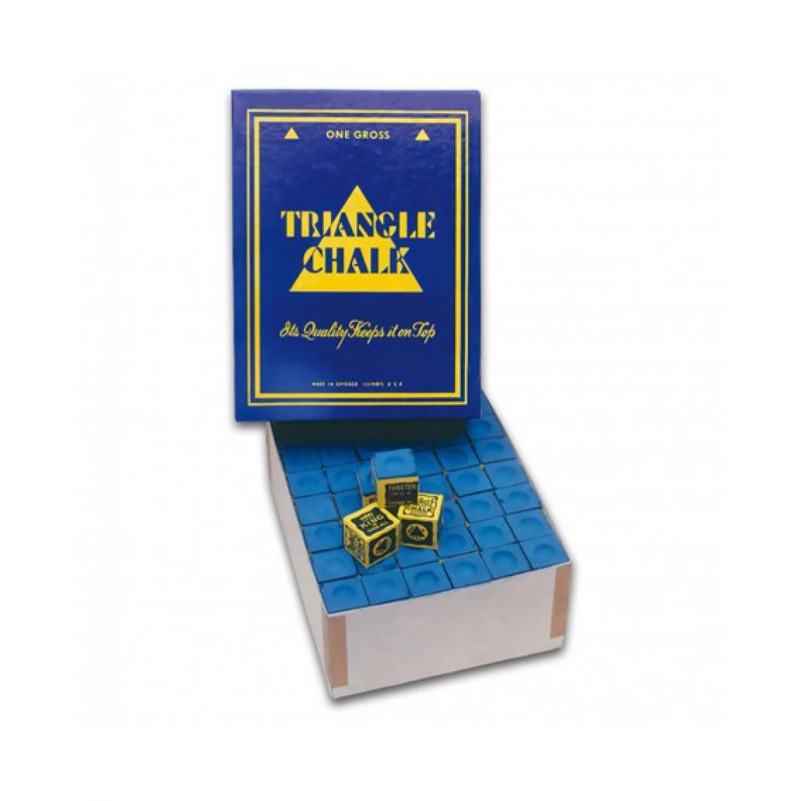 Triangle - Craies TRIANGLE Bleues (Boîte de 144) - Accessoires billard