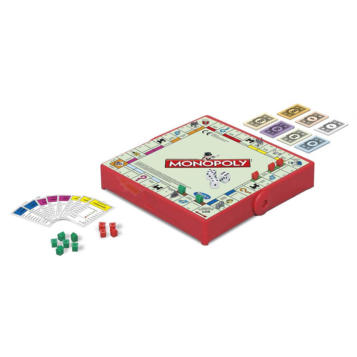 Inconnu - Hasbro Monopoly de Voyage [Parent] Version Allemande Multicolour - Jeux d'adresse