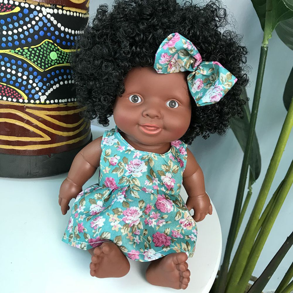 marque generique - poupée réaliste reborn fille noire 10 pouces jouets de poupée - Poupées