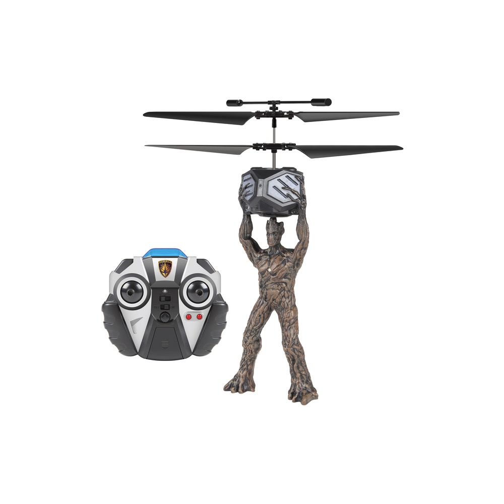 World Tech Toys - Groot - Figurine Volante 2Ch - Hélicoptère RC - Marvel Gardiens de la galaxie-- - Hélicoptères RC