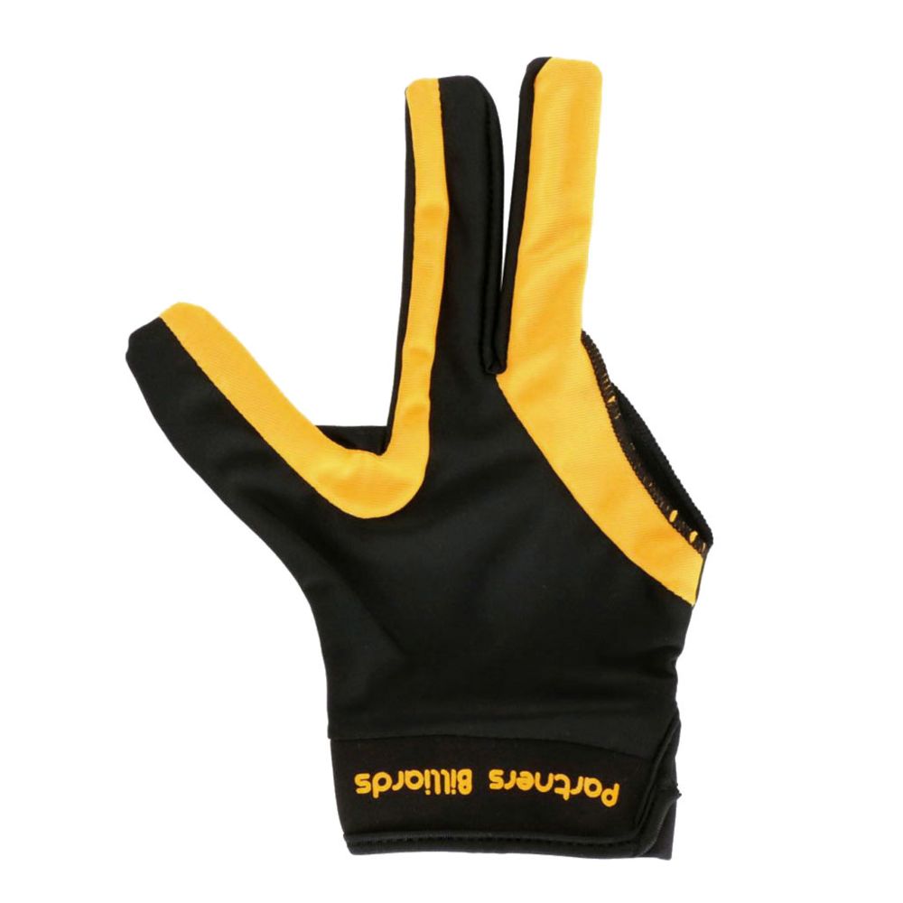 marque generique - trois doigts main droite billard billard billard gants jaune noir - Accessoires billard