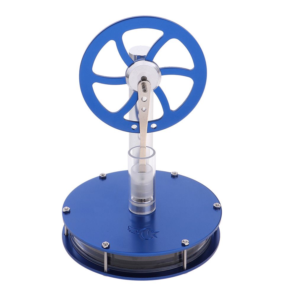 marque generique - modèle de moteur Stirling à basse température générateur d'électricité physique bleu - Accessoires maquettes