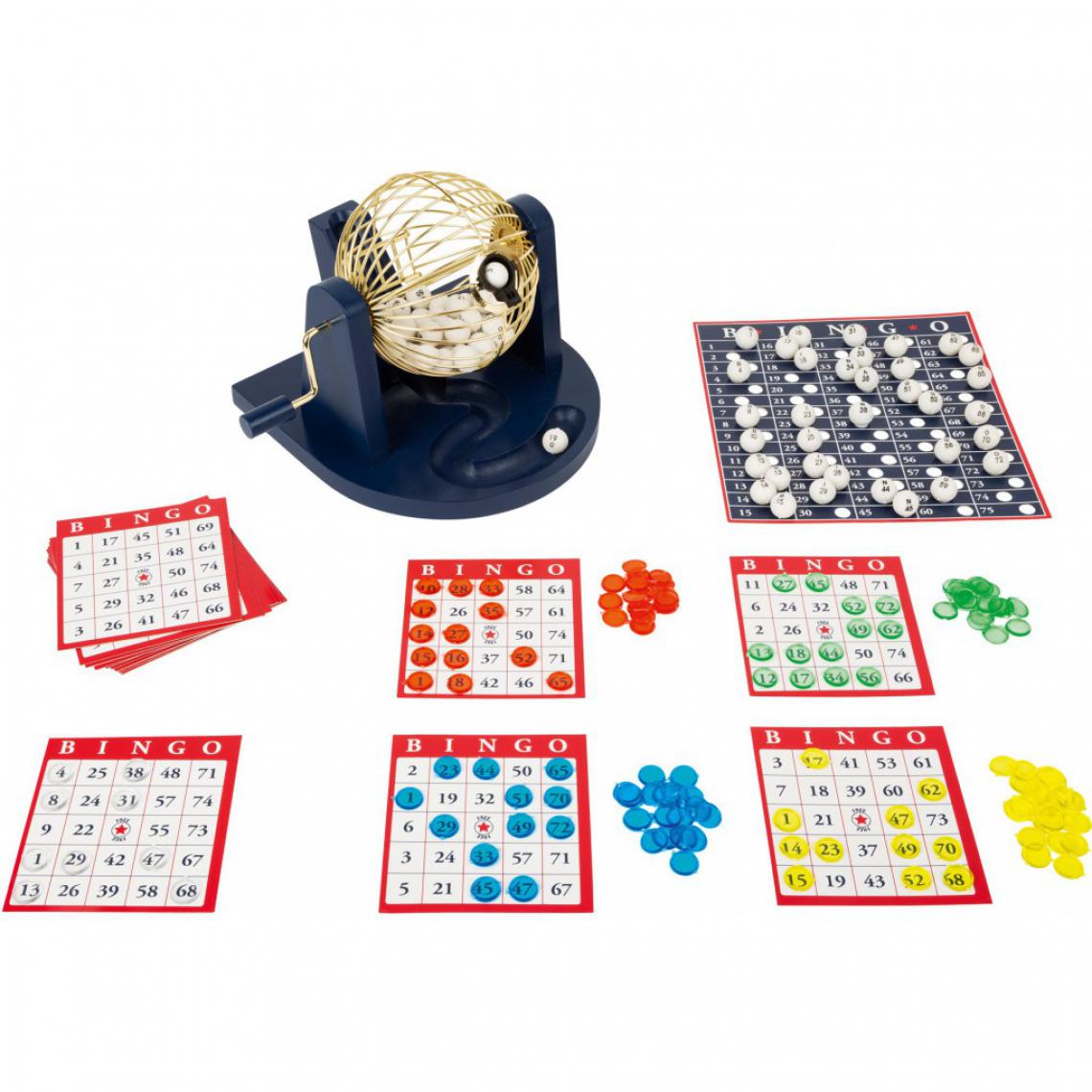 Small Foot - Set de jeu de bingo avec tambour - Les grands classiques
