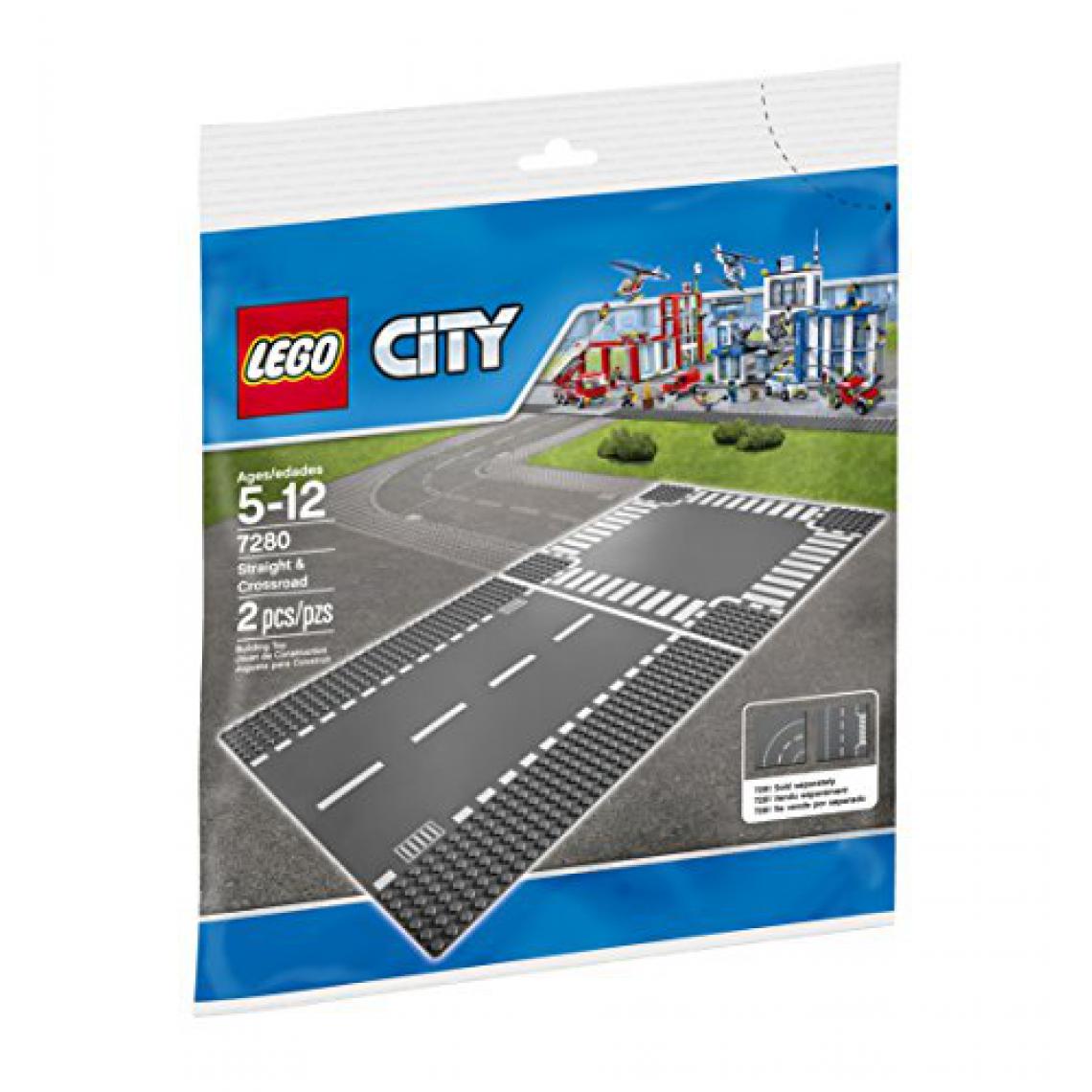 Lego - LEgO City Plaques supplémentaires droites et carrées 7280, meilleurs jouets - Briques et blocs