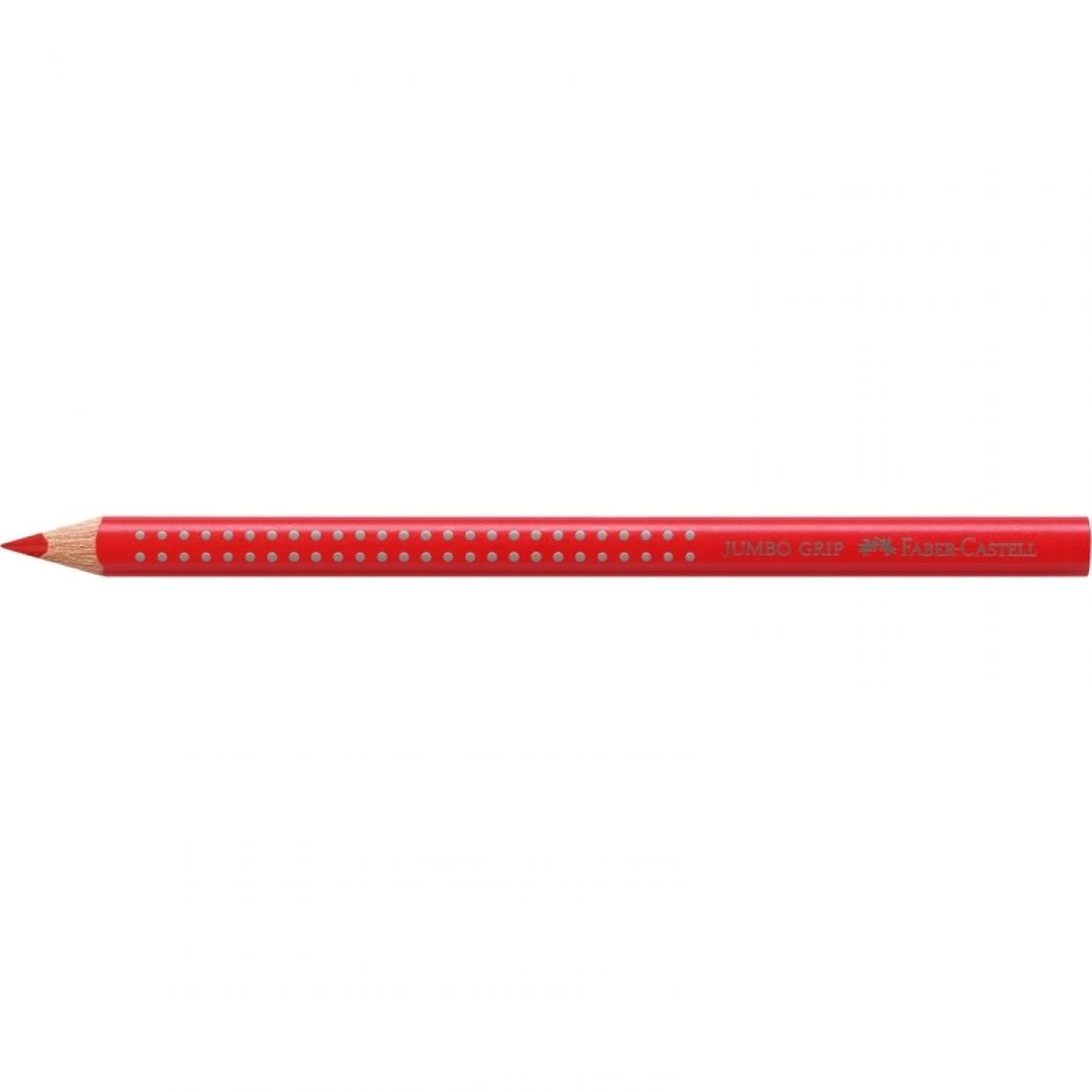 Faber-Castell - FABER-CASTELL Crayons de couleur JUMBO GRIP, rouge géranium () - Bricolage et jardinage