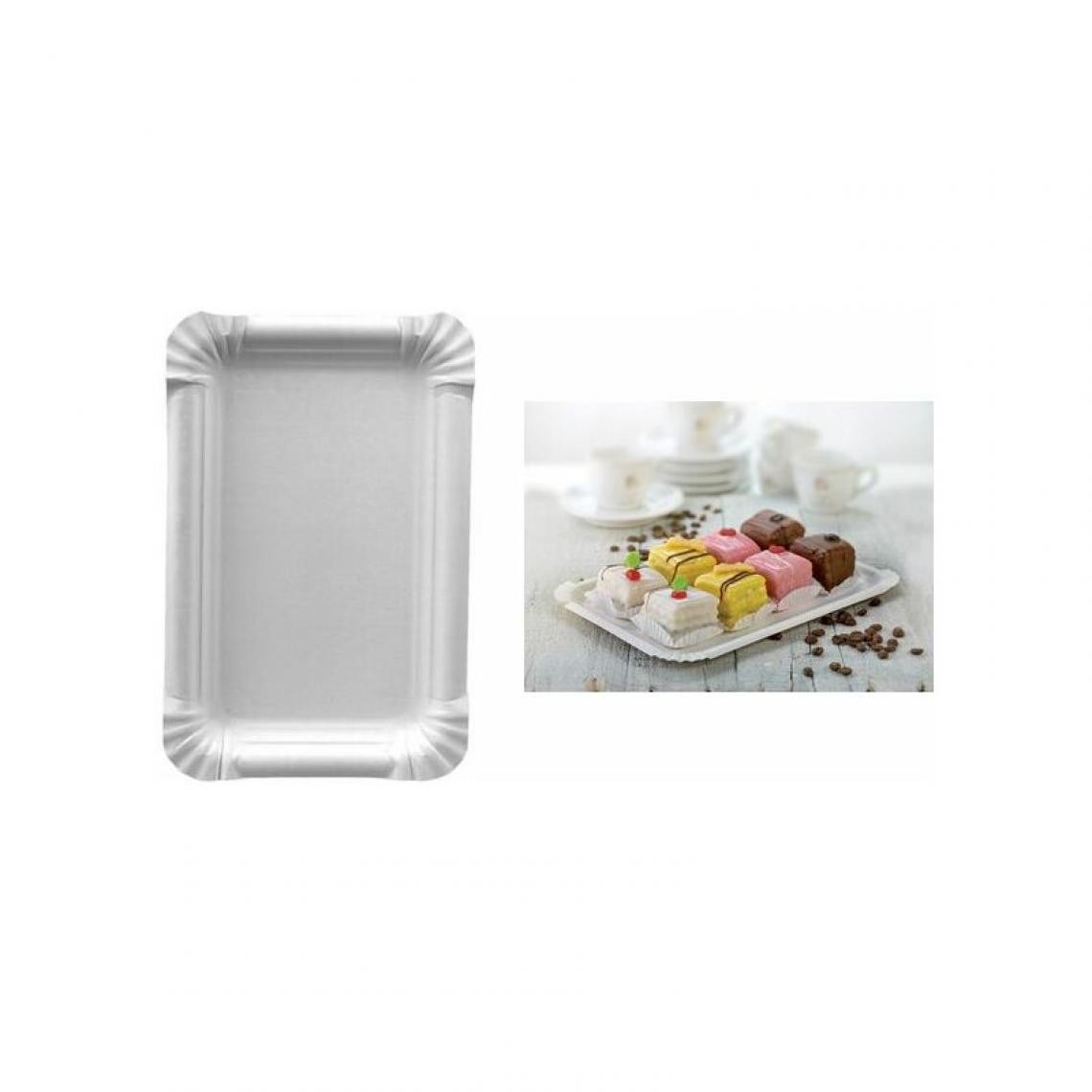 PAPSTAR - PAPSTAR Assiette en carton 'pure' rectangulaire, blanc () - Cuisine et ménage