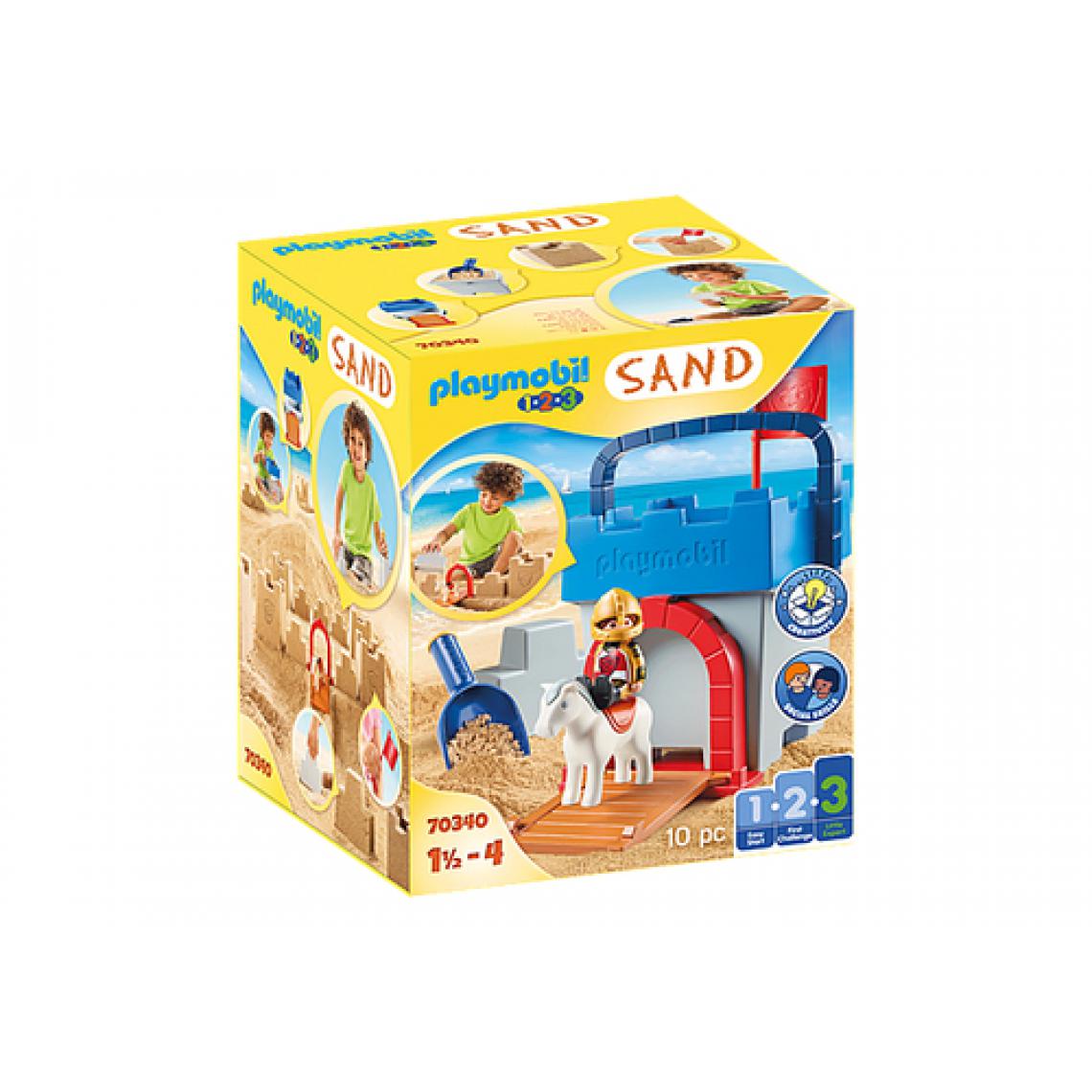 Playmobil - 70340 Château chevalier des sables, Playmobil 1.2.3 Sand - Playmobil