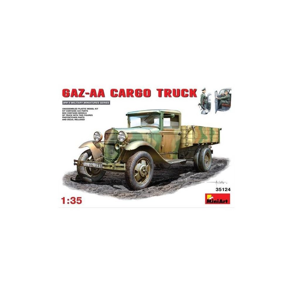 Mini Art - Maquette Camion Gaz-aa Cargo Truck 1.5t Truck - Camions