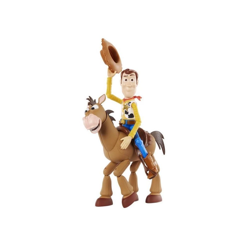 Mattel - TOY STORY 4 - Pack de 2 Figurines - Woody 23cm & Pile-poil 22cm - version française - Films et séries