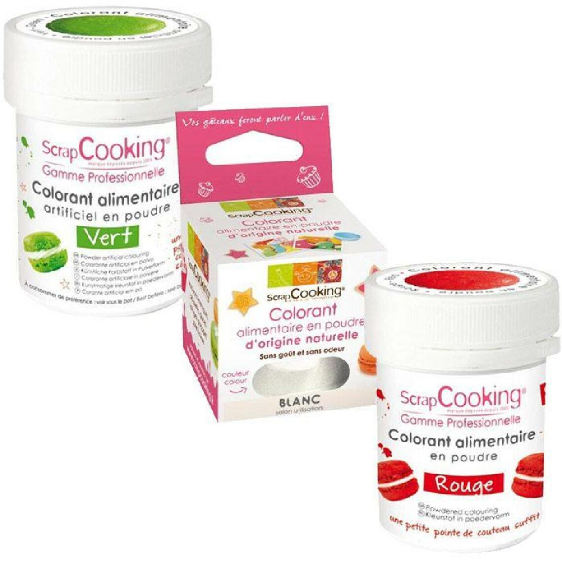 Scrapcooking - Kits de colorants alimentaires - Drapeau italien - Kits créatifs