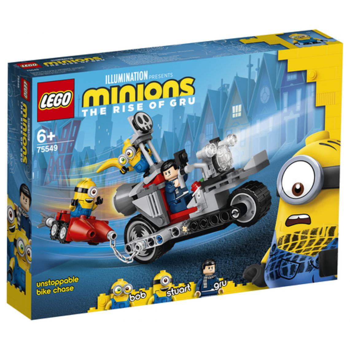 Lego - 75549 La course-poursuite en moto LEGO® Minions - Briques et blocs