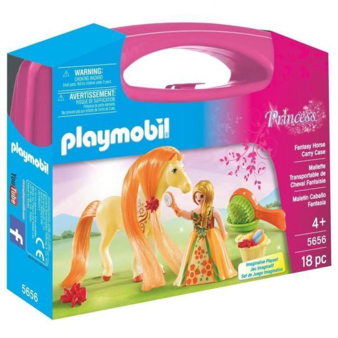 Playmobil - 5656 Playmobil Valisette Princesse et cheval ? coiffer 1218 - Playmobil
