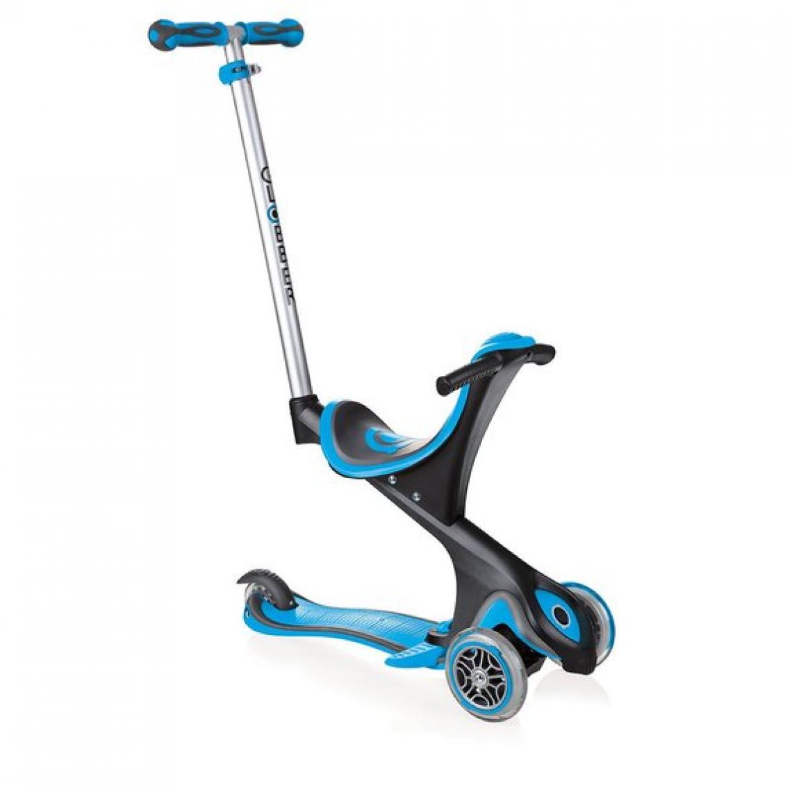 Ludendo - Trottinette Evo comfort 5 en 1 bleue - Tricycle