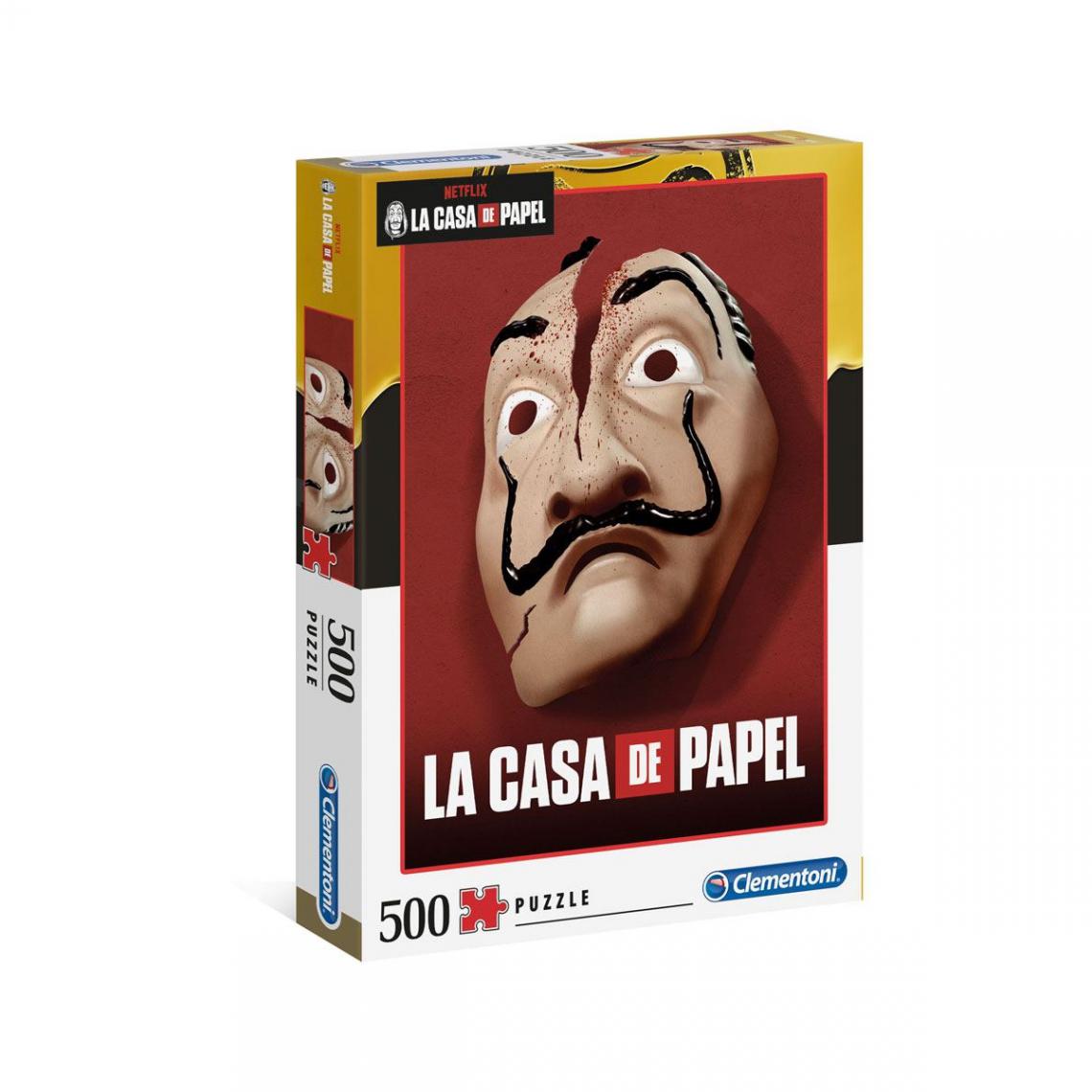 Clementoni - La casa de papel - Puzzle Masque (500 pièces) - Puzzles 3D