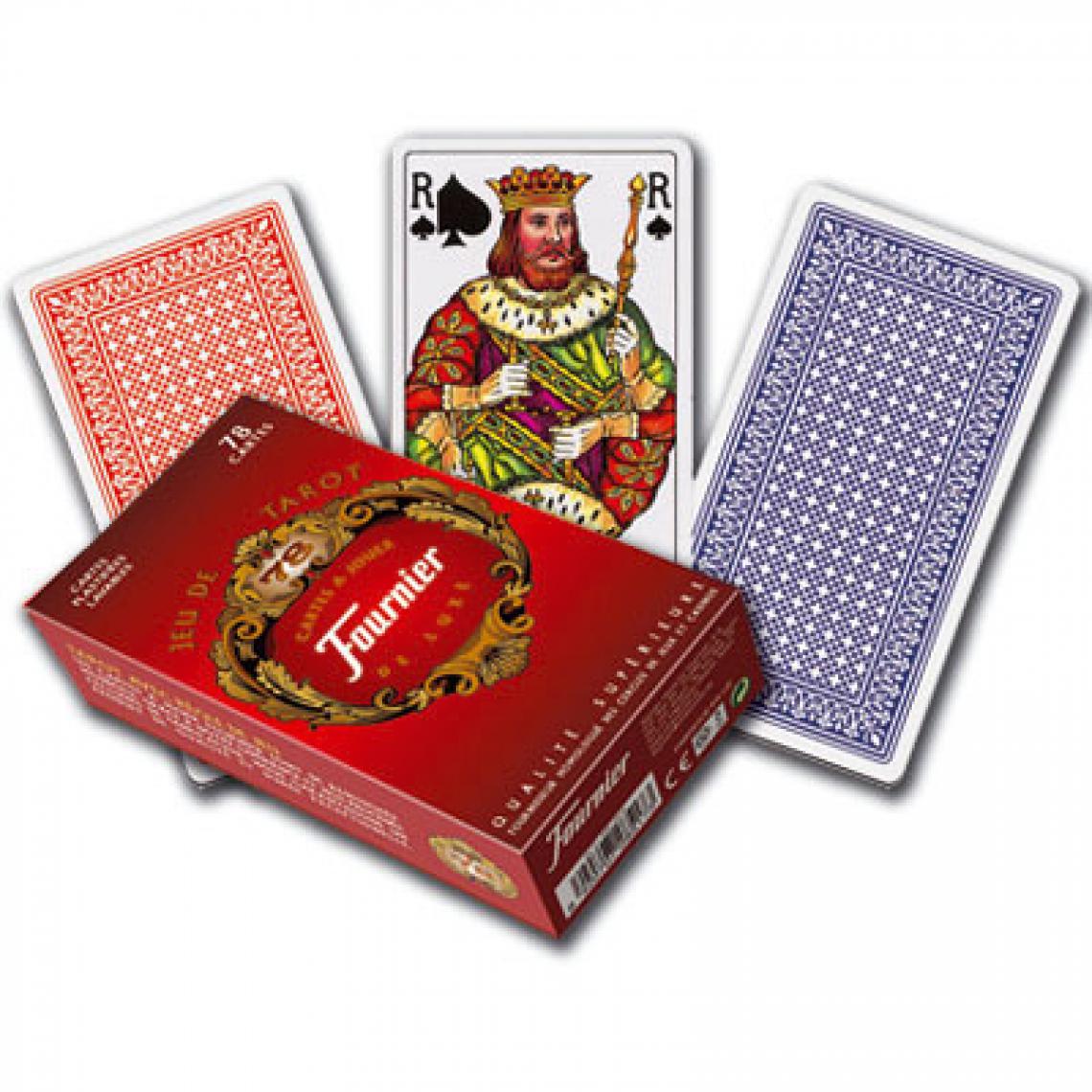 marque generique - Jeu de Tarot 78 cartes Fournier (Plusieurs couleurs) Bleu - Jeux de cartes