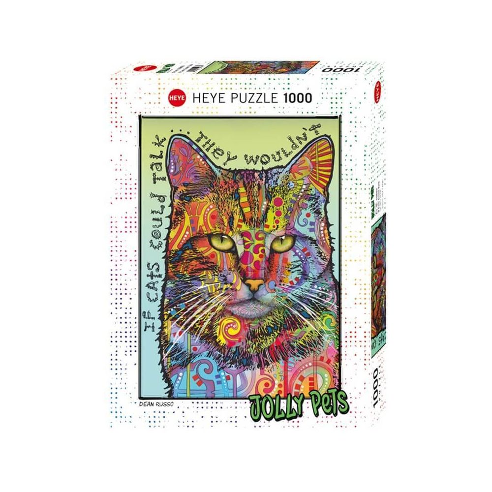 Heye - Puzzle 1000 Pièces : Si les chats pouvaient parler - Animaux