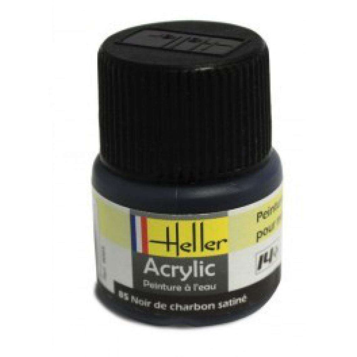 Heller - Peinture Acrylique NOIR DE CHARBON SATINE 9085 Heller - Accessoires et pièces