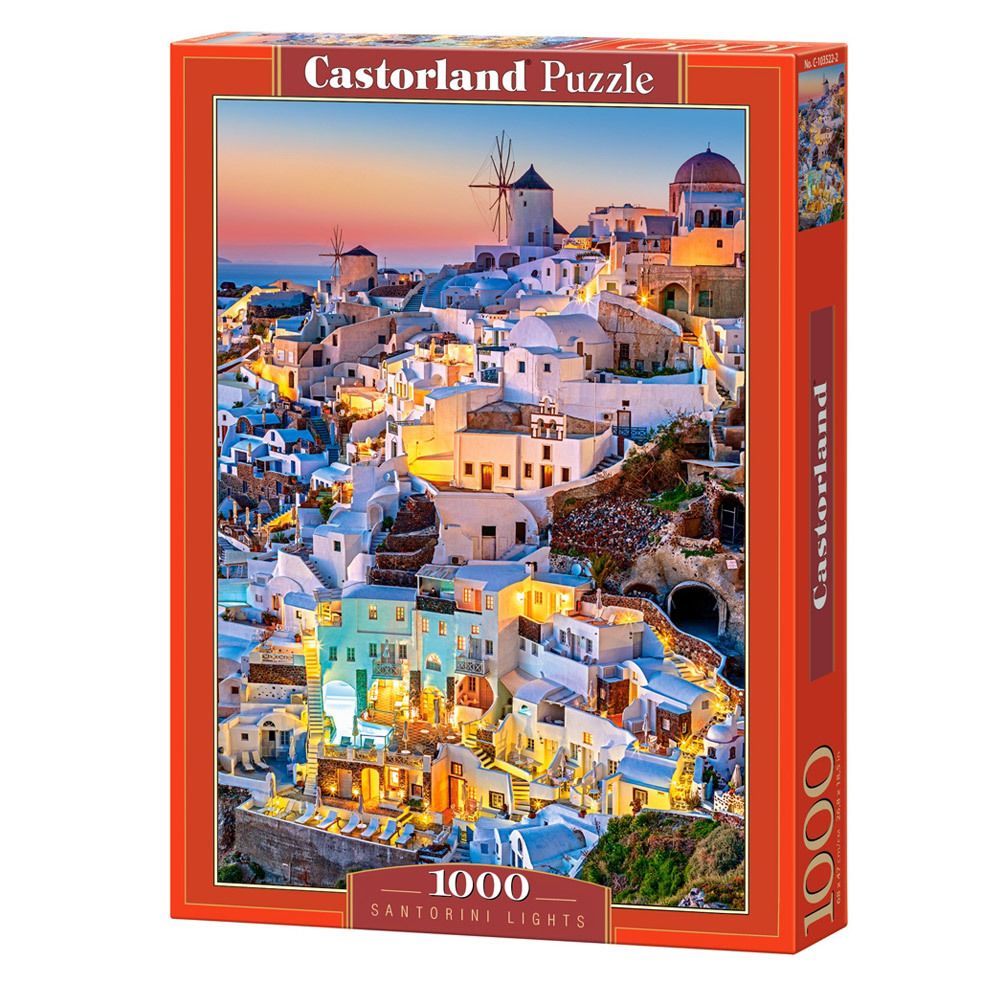 Castorland - Puzzle 1000 pièces : Lumières de Santorin - Animaux