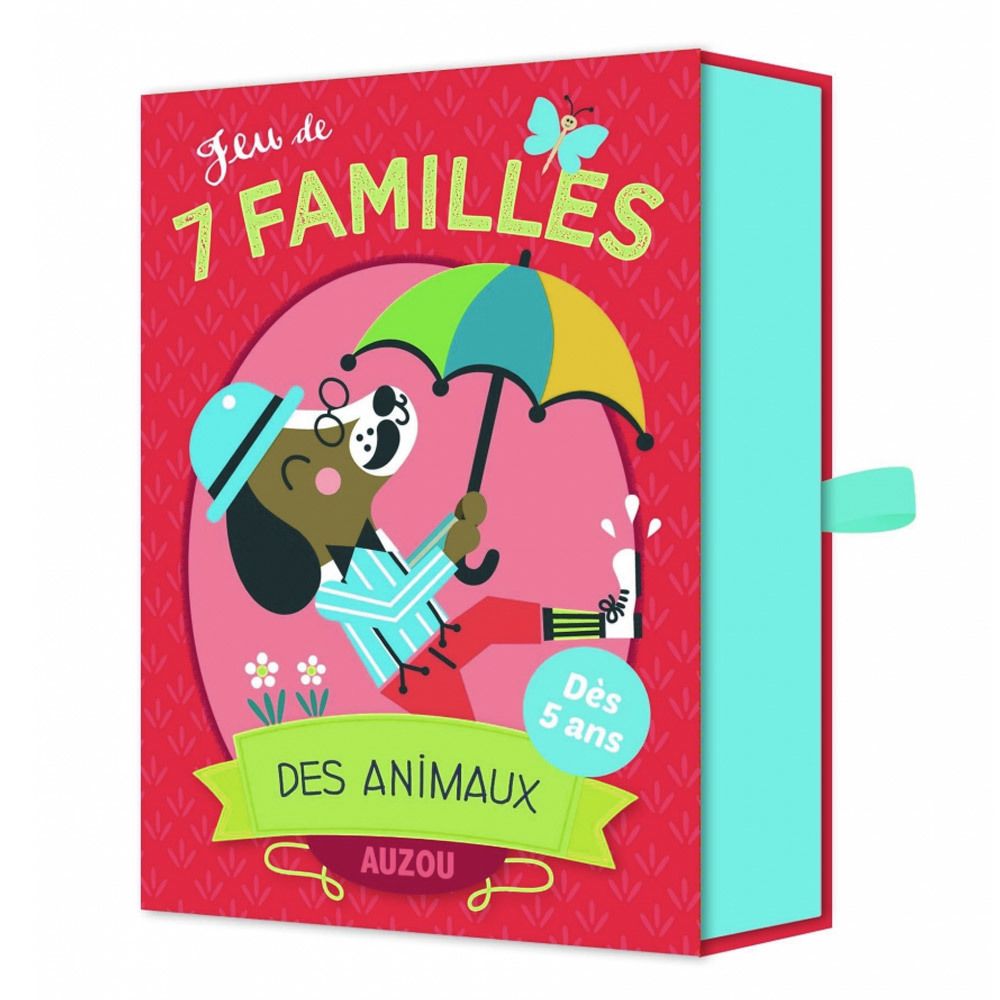 Editions Auzou - Jeu de 7 familles des animaux - Jeux de cartes
