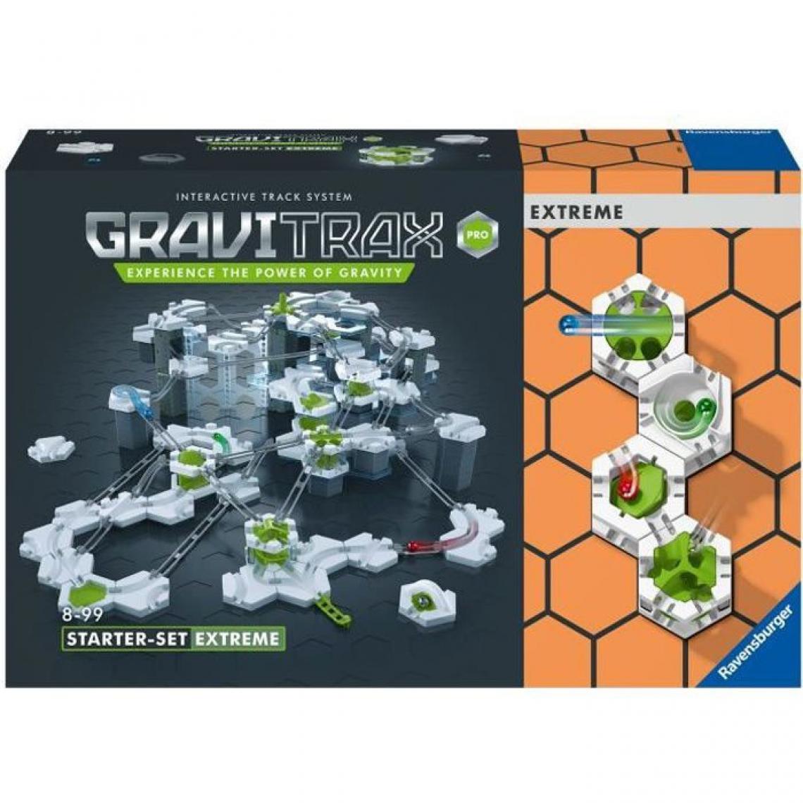 Ravensburger - GraviTrax PRO Starter Set Extreme - Jeu de construction STEM - Circuit de billes créatif - Ravensburger - 194 pieces - des 8 an - Briques et blocs