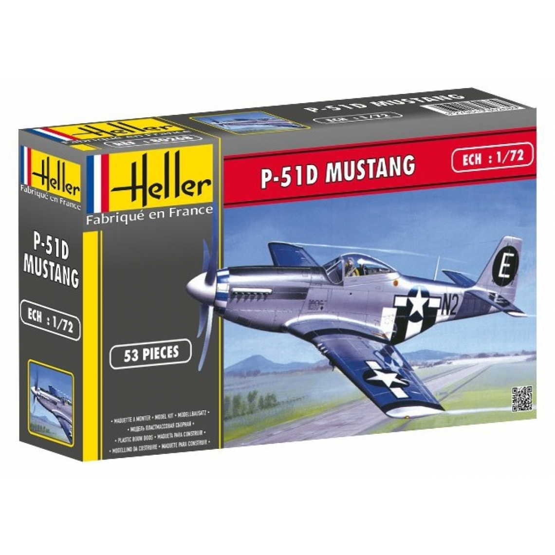 Heller - Maquette STARTER KIT P-51 Mustang - Avions RC