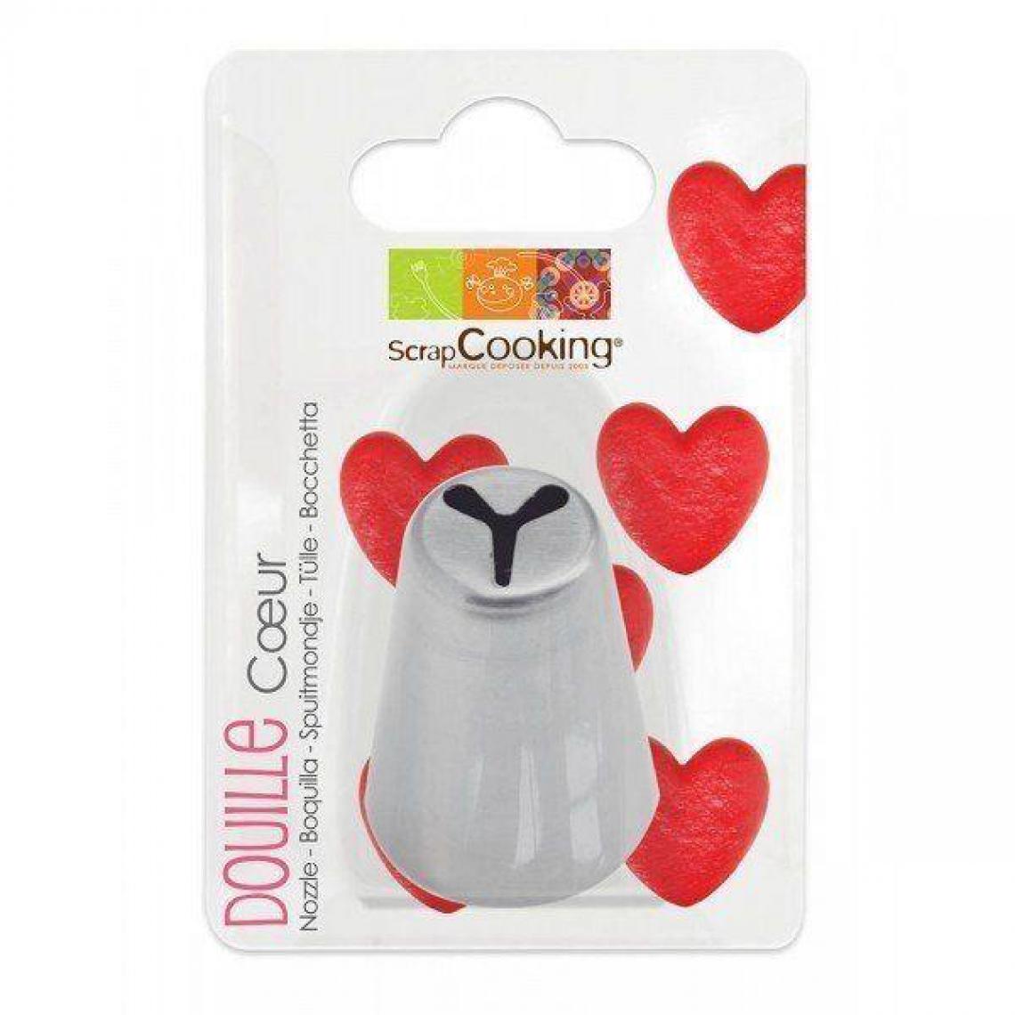 Scrapcooking - Douille à pâtisserie en inox - Coeur - Kits créatifs
