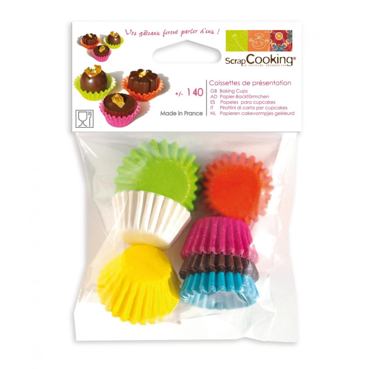 Scrapcooking - Caissettes mini couleurs assorties 140 pièces - Scrapcooking - Kits créatifs