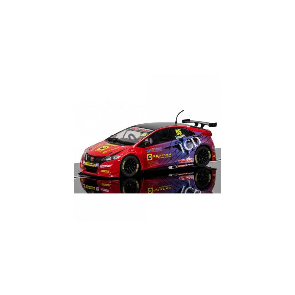 Scalextric - Slotcar BTCC Honda Civic Jeff Smith - Scalextric C3860 - Voitures RC