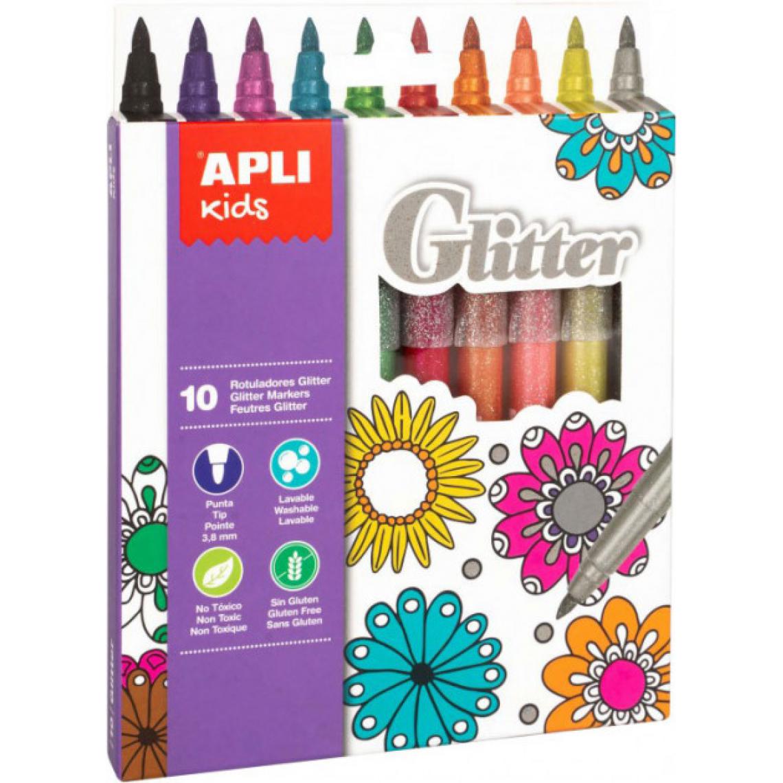 Apli Agipa - Marqueurs Glitter - Dessin et peinture