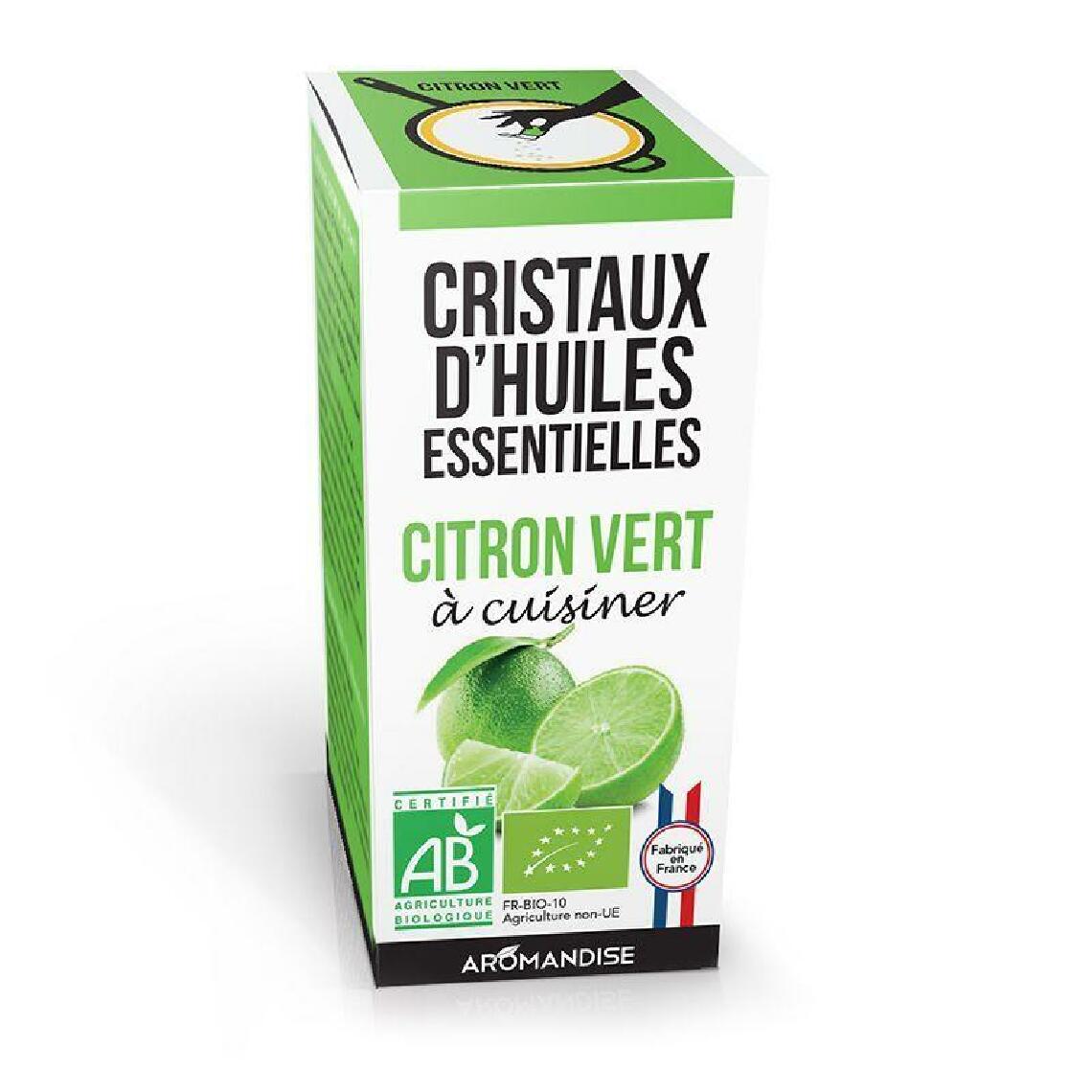 Aromandise - Cristaux d'huiles essentielles 10 g - Citron vert - Kits créatifs