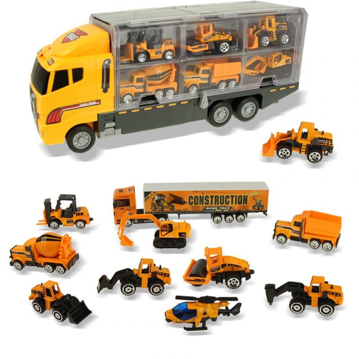 Universal - Gros camion, jouet, mini alliage, modèle de camion, moto, garçon.(Jaune) - Voitures