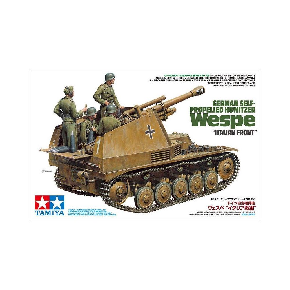 Tamiya - Maquette Char German Self-propelled Howitzer Wespe ""italian Front"" - Chars